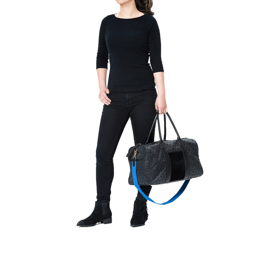 MISCHA Weekender - Charcoal (model shot)