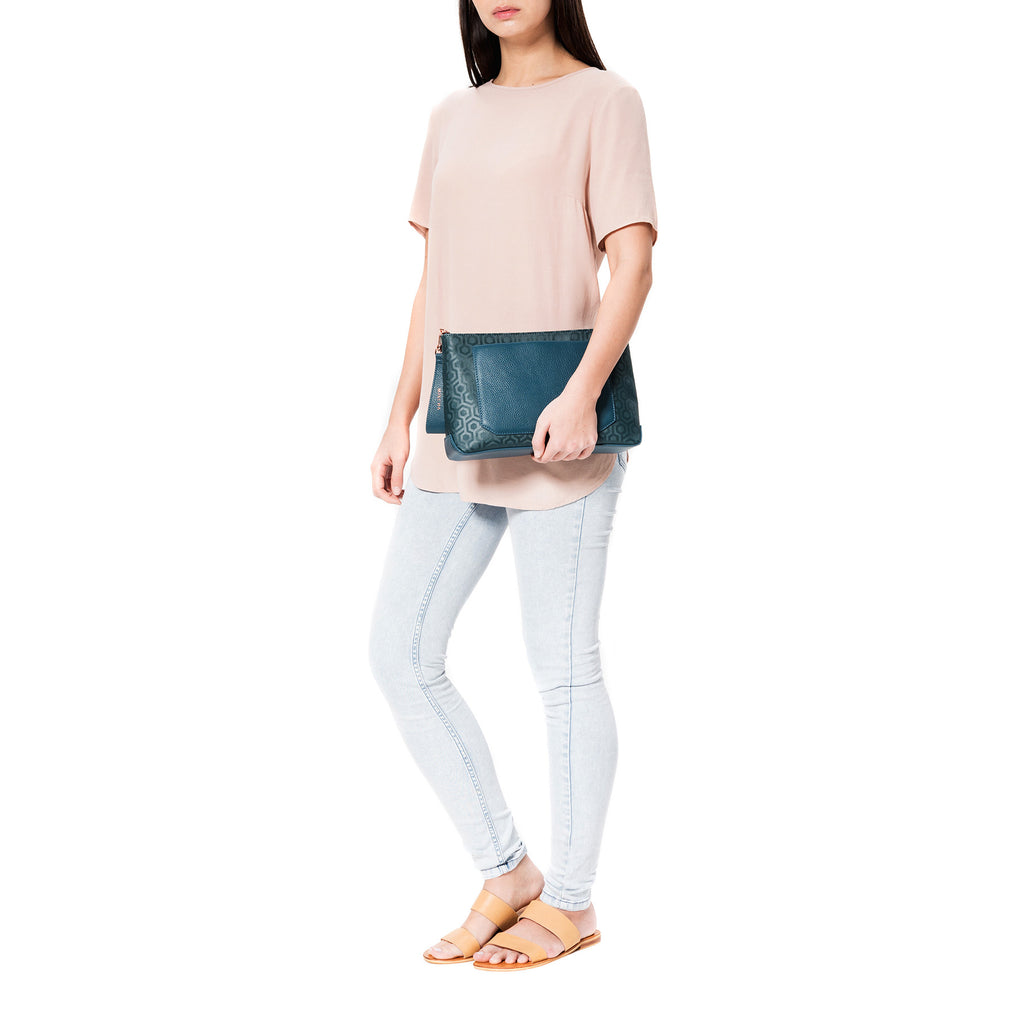 Mischa Crossbody Clutch - Fern (without strap)