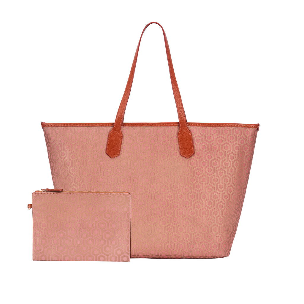 MISCHA Jet Set Tote - Rose (with pouch)