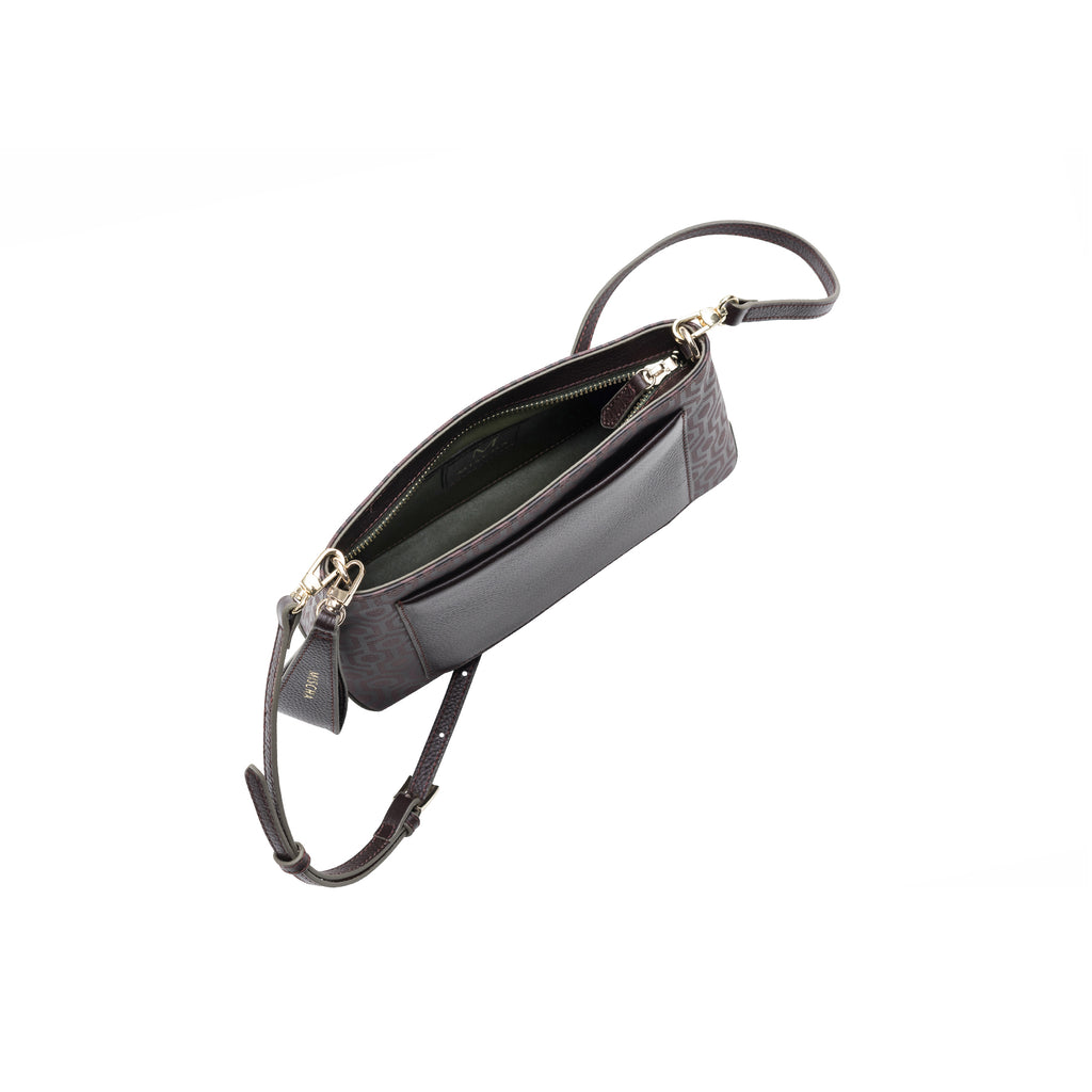 Mischa Crossbody Clutch - Rosewood (top)