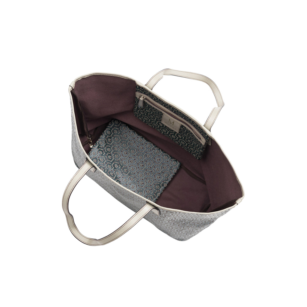 MISCHA Jet Set Tote - Mahogany (open)