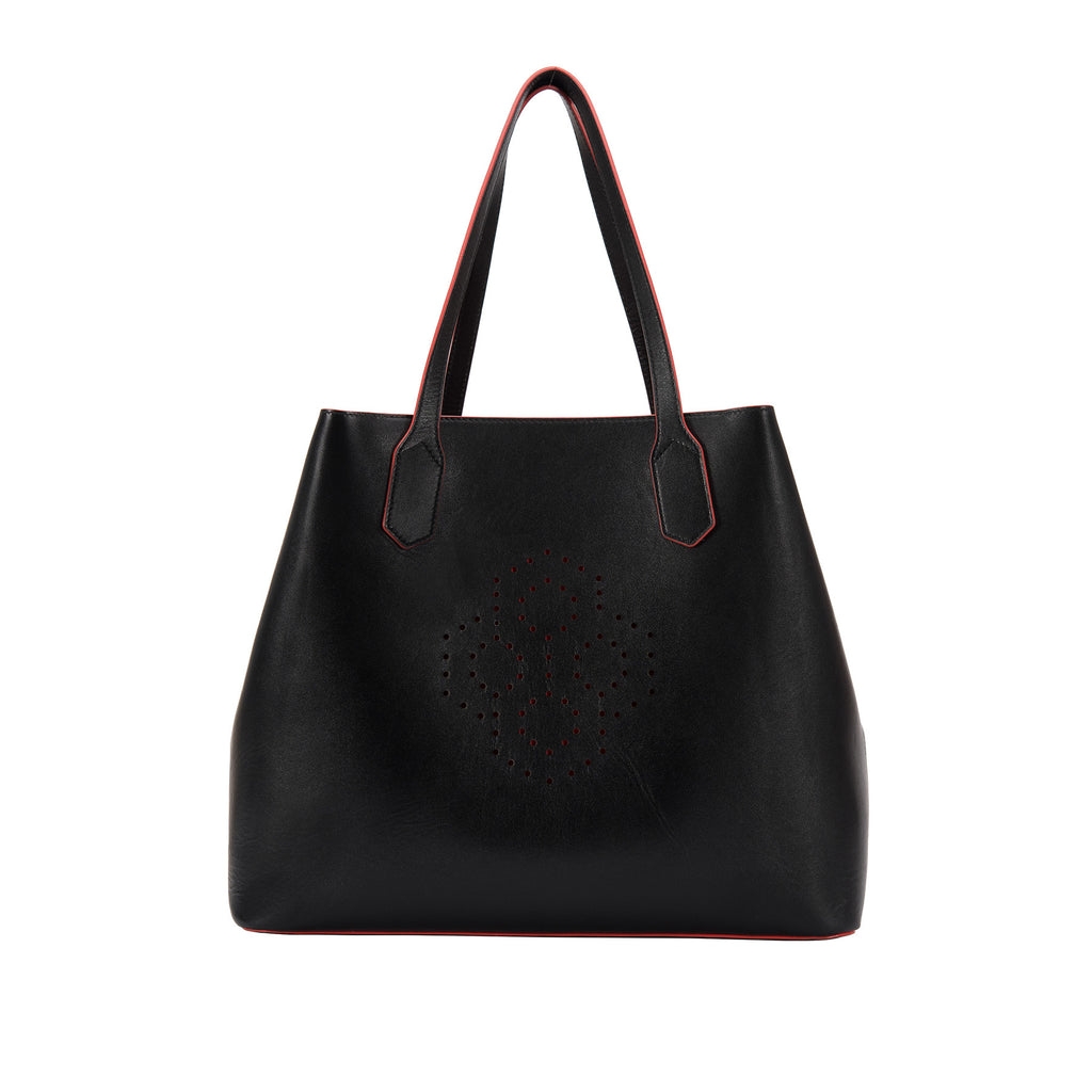 MISCHA Monogram Tote - Black (Closed)