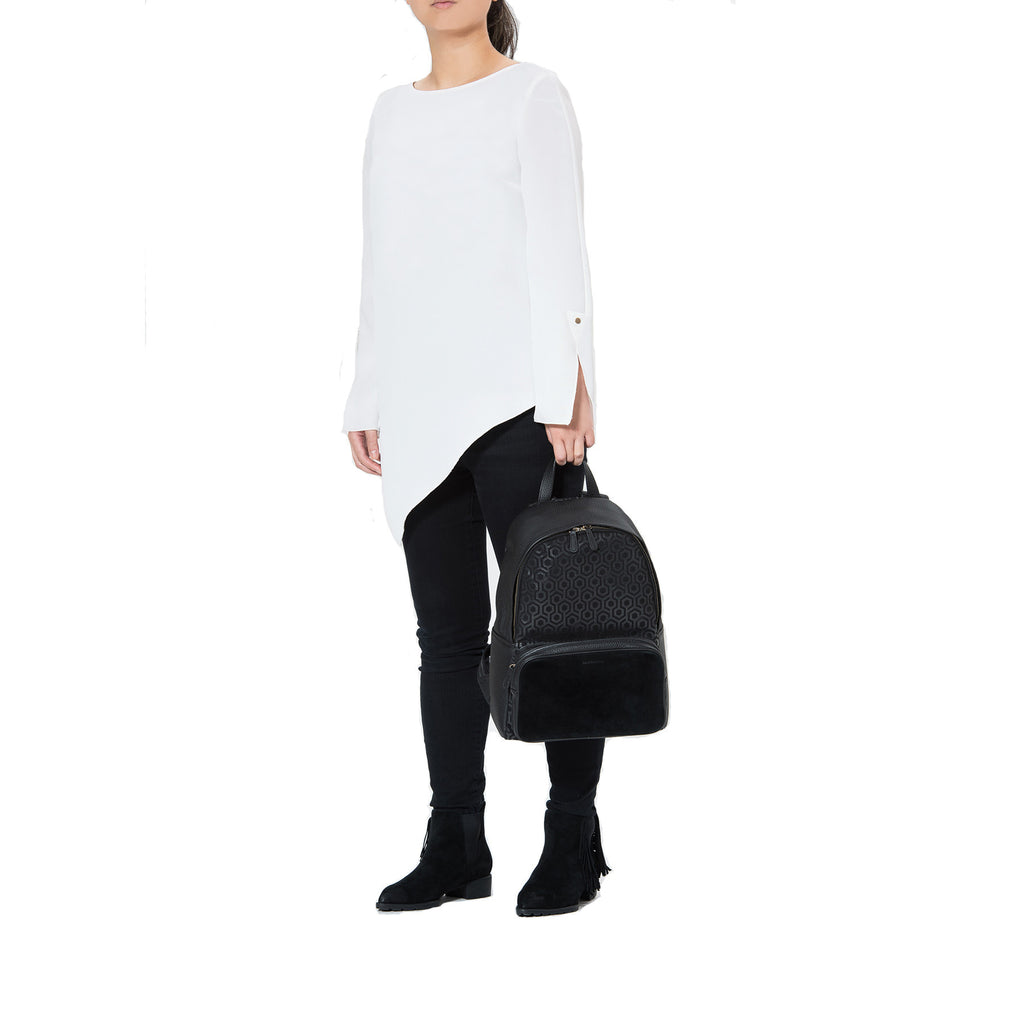 Mischa Backpack - Charcoal (Model Shot)