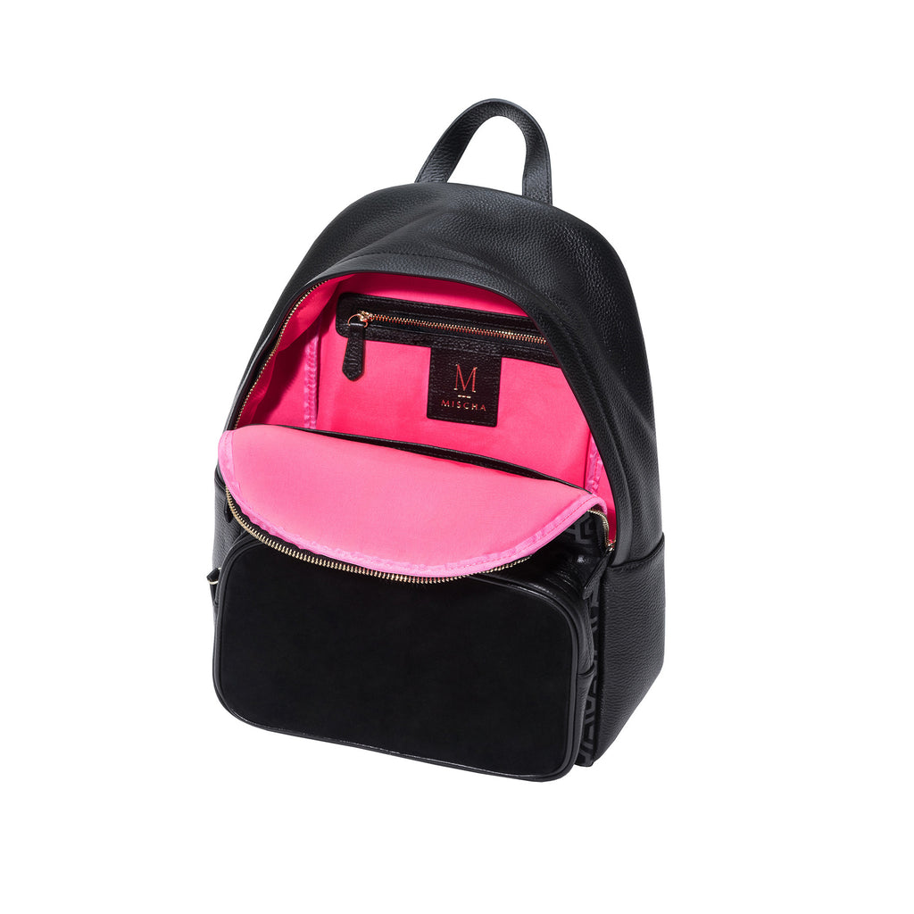 Mischa Backpack - Charcoal (Open)