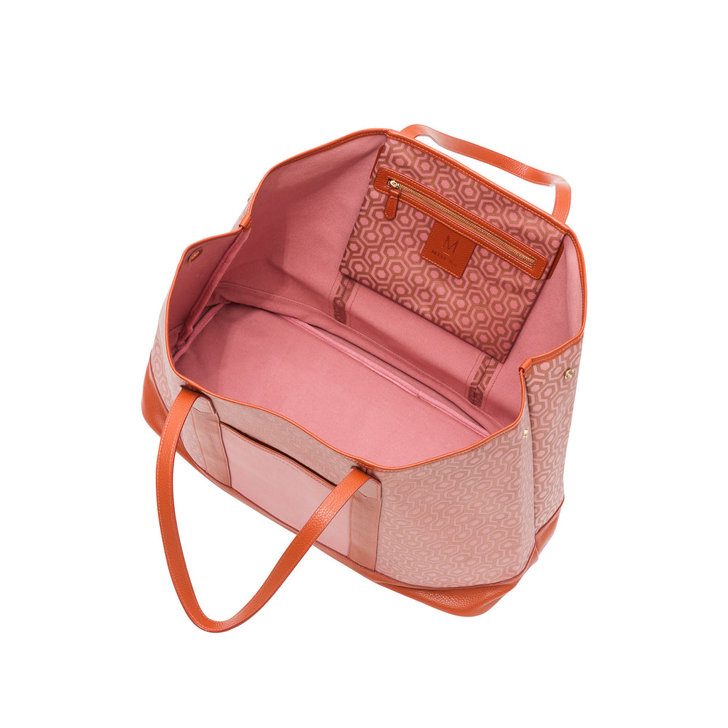 Mischa Bucket Tote - Rose (open)