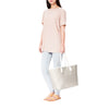 MISCHA Jet Set Tote - Stone (model shot)