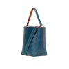 MISCHA Leather Bucket Bag - Fern (side)