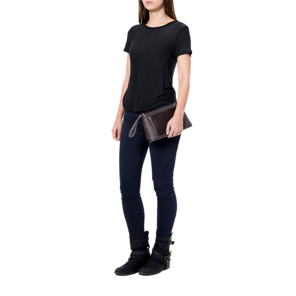 Mischa Crossbody Clutch - Rosewood (without strap)
