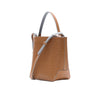 MISCHA Leather Bucket Bag - Oak (side)