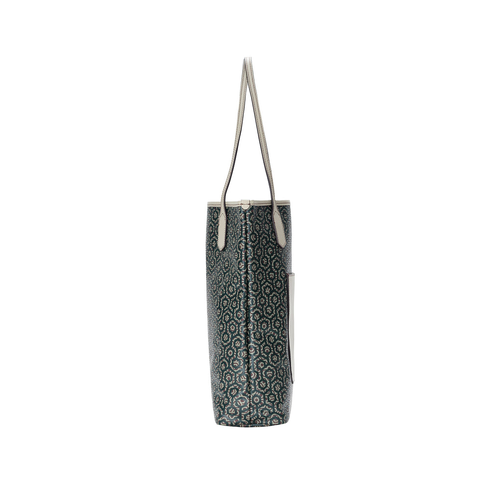 MISCHA Vertical Tote - Mahogany (side)