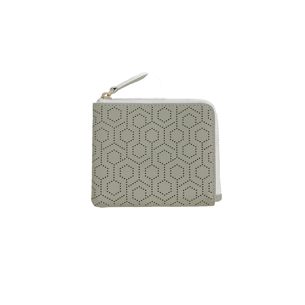 Zip Around Wallet Set - Stone & Black