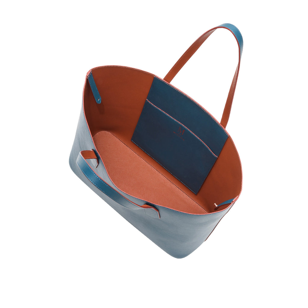 MISCHA Monogram Tote - Fern (open)