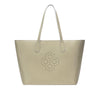 MISCHA Monogram Tote - Stone
