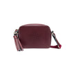 MISCHA Monogram Crossbody - Burgundy